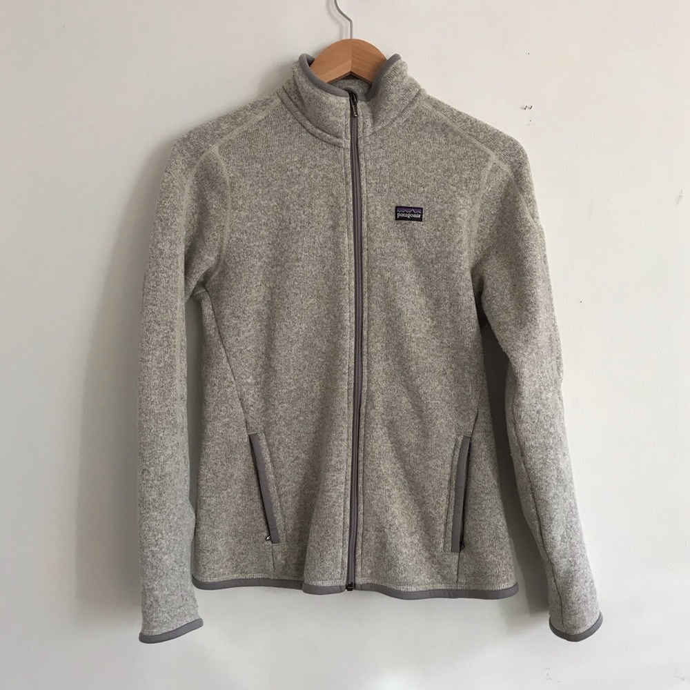 Grey Patagonia “Better Sweater” fleece jacket